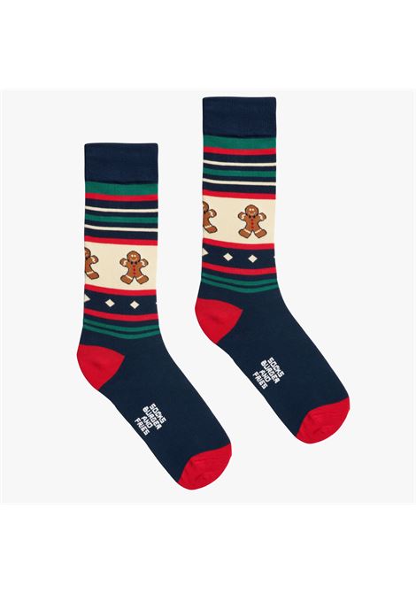 CHRISTMAS SOCKS NAVY BLUE/BIANCO